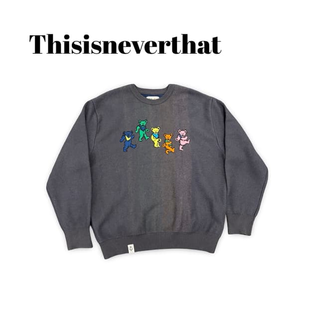 (100)디스이스네버댓x그레이트풀데드 댄싱베어니트