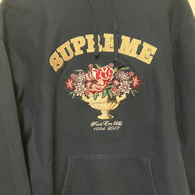 슈프림 센터피스 후드 m