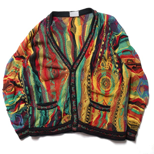 쿠지 Coogi Cable Knit Cardigan
