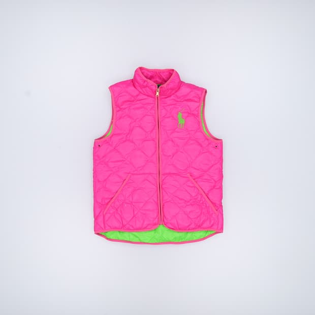 XL 폴로 키즈 빅포니 퀄팅 조끼 0330H1