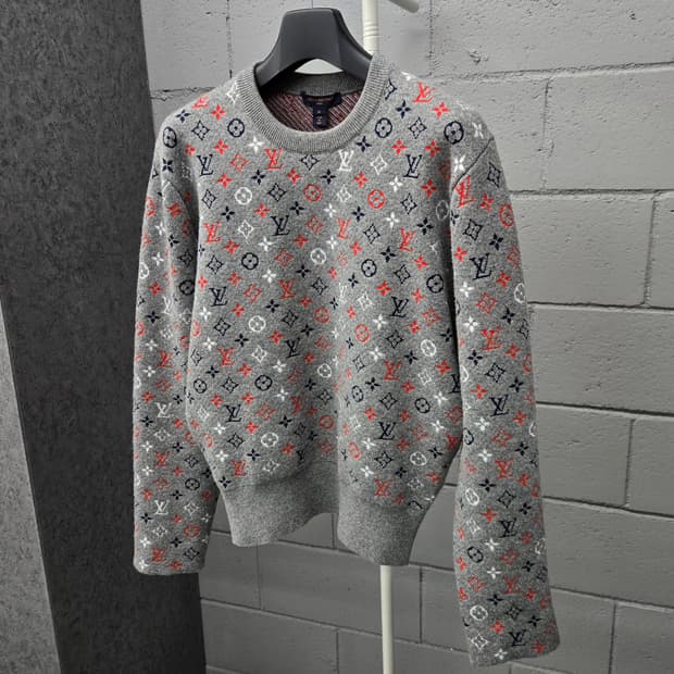 백화점판 / 루이비통 LV 모노그램 캐시미어 니트 M