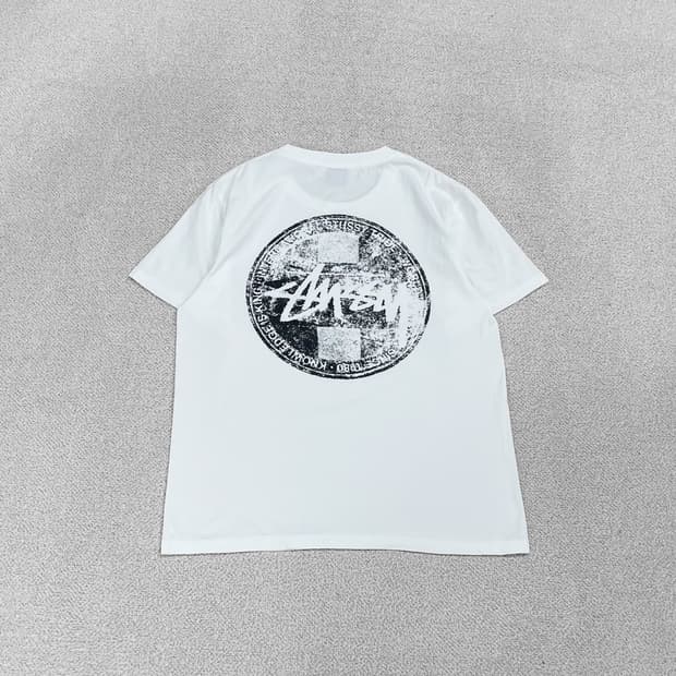 스투시 Stussy 닷 스탬프 반팔 티셔츠 화이트