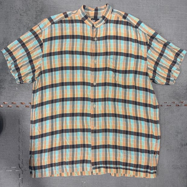 이세이미야케 밴드카라 반팔셔츠