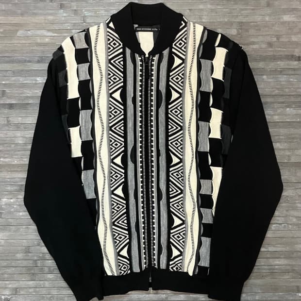 19fw Hysteric Glamour 자카드 니트 집업