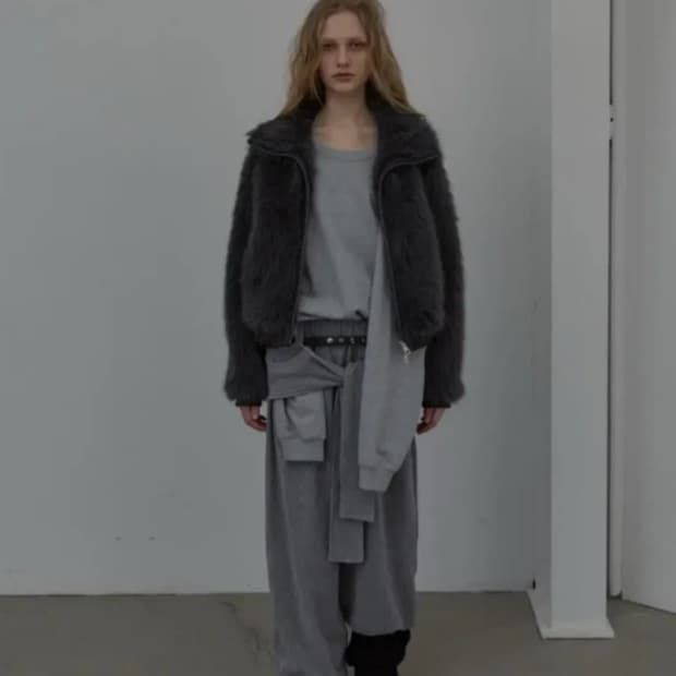 LCDC 퍼자켓 그레이