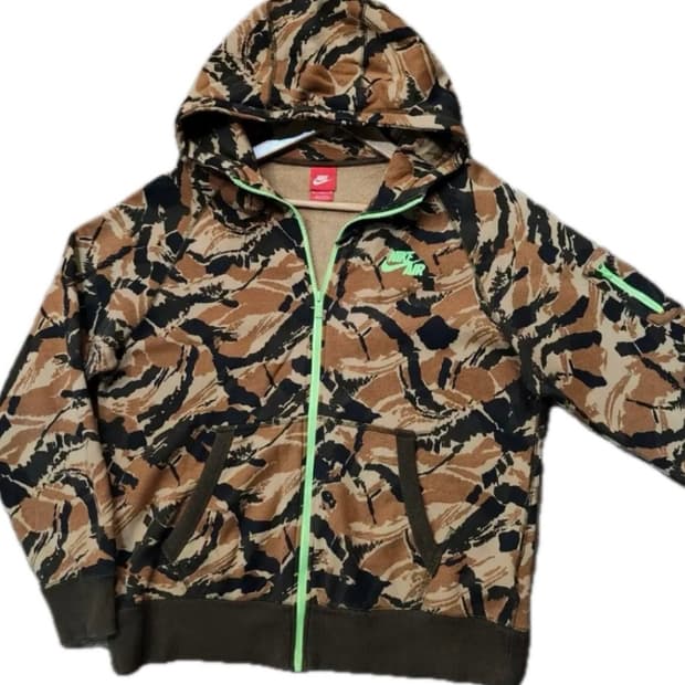 나이키 에어 카모 후드 집업 XL