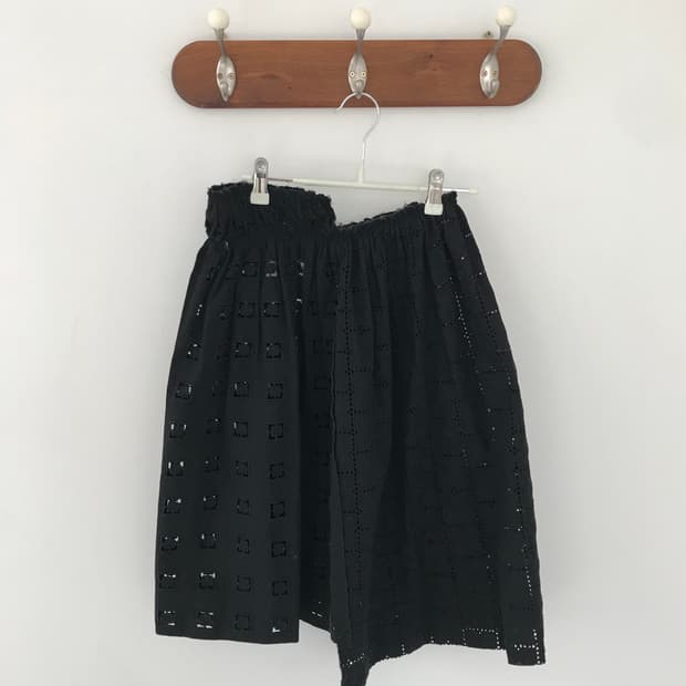 comme des garcons floral docking skirt