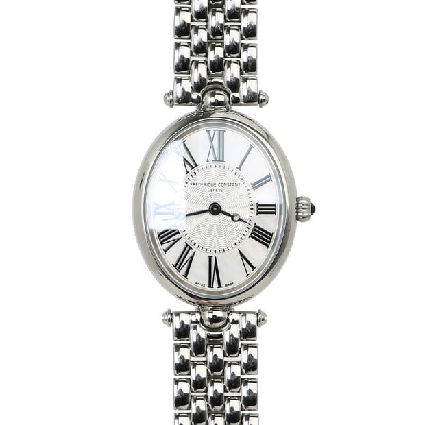 프레드릭콘스탄트 아르데코 오발 워치 스틸 시계 네이플
