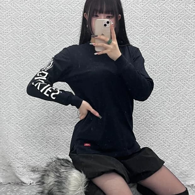 디키즈 빈티지 스트릿 힙합 슬리브로고 롱슬리브 S C10549