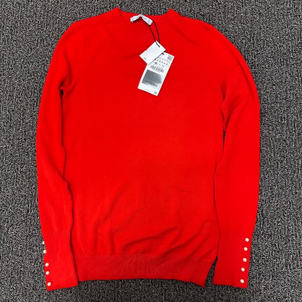 [새상품] ZARA 자라 여성 니트 레드 M