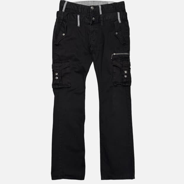 double weist skull cargo pants