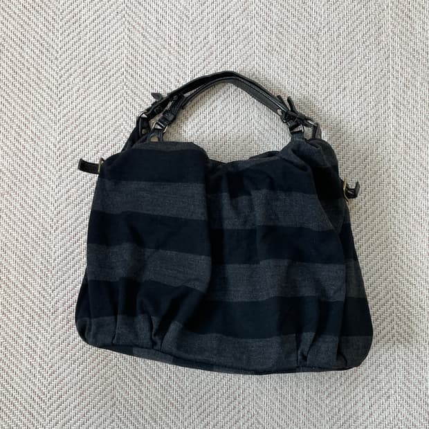 레갈로 도쿄 스트라이프 개더 토트백