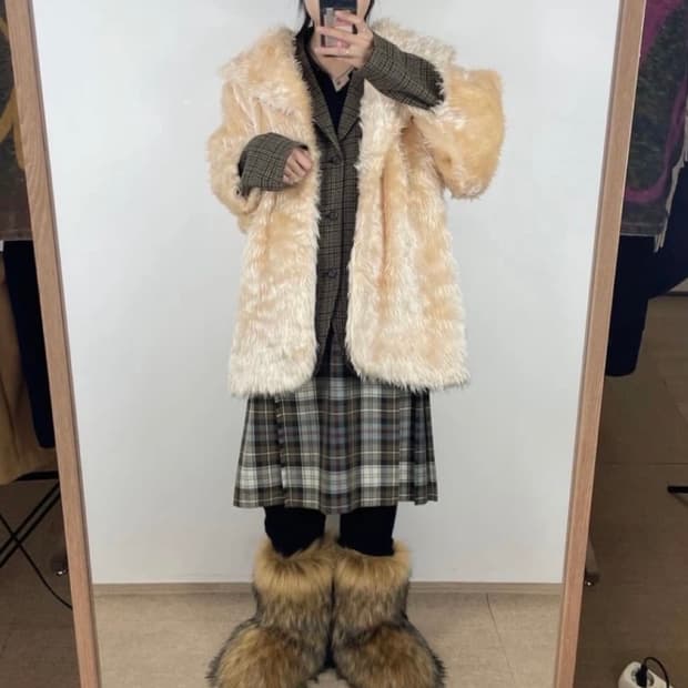 일본 빈티지 퍼자켓