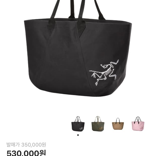 아크테릭스 캐리어 45 기어 토트백 블랙