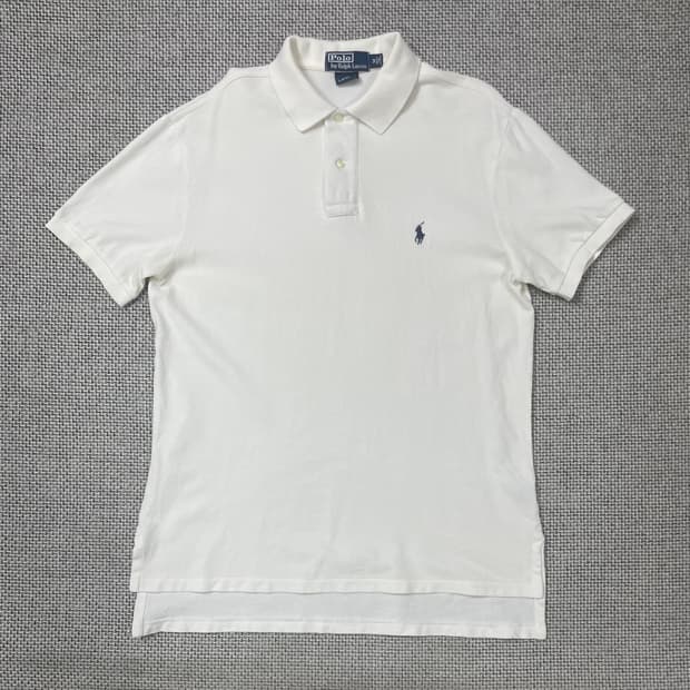 폴로 랄프로렌 화이트 카라티 M