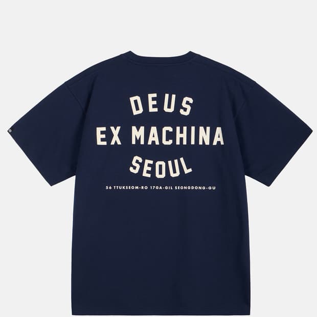 데우스 서울 반팔 xxl 네이비 새상품