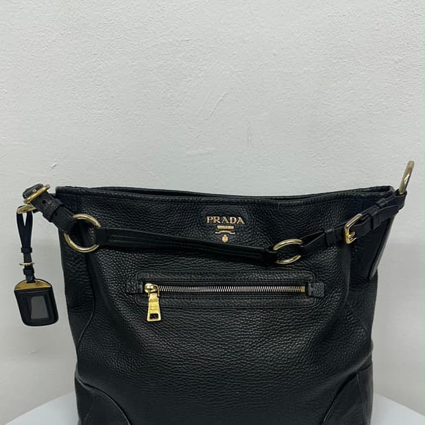 프라다 비텔로 다이노 가죽 쇼퍼백.숄더백