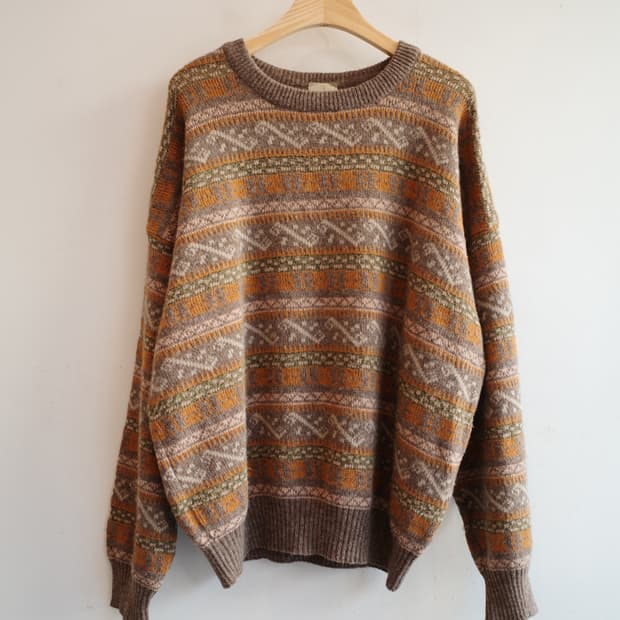 TRUSSARDI 트루사르디 울 패턴 니트 (MADE IN ITALY)