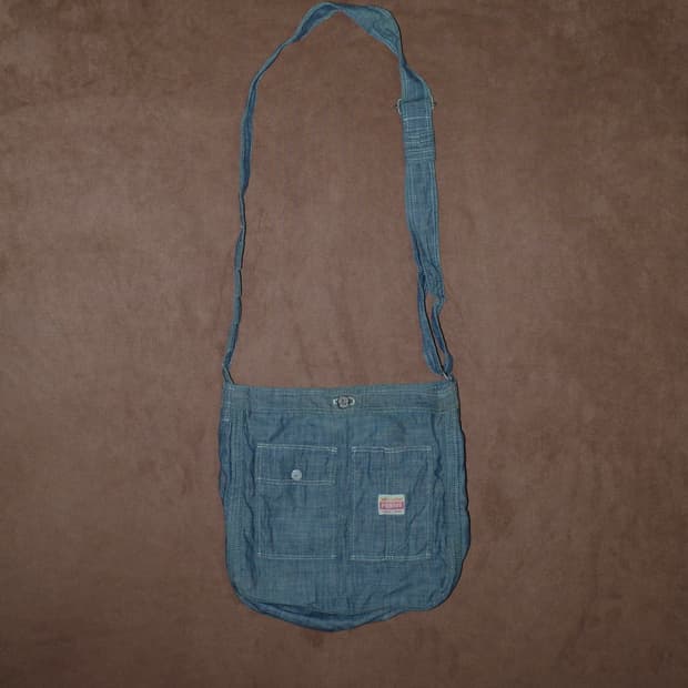 포터 70주년 한정 샴브레이 데님 크로스백