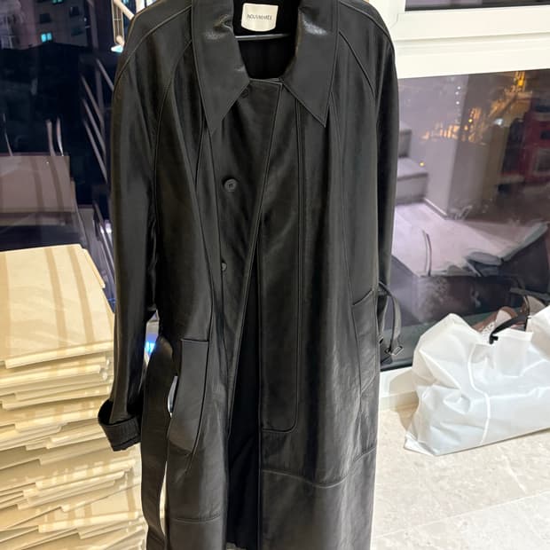 누마레 리얼 레더 코트