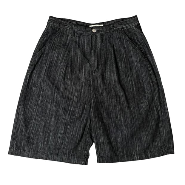 (32) 어널러코드 블랙 버뮤다 데님 하프 팬츠L
