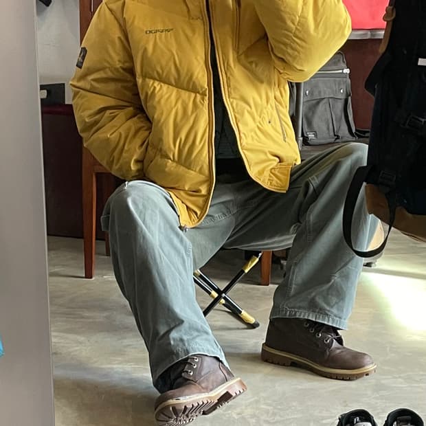 Rapido 빈티지 패딩 옐로우 105