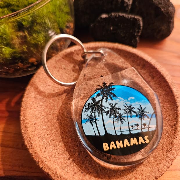 바하마스 빈티지 아크릴 키링