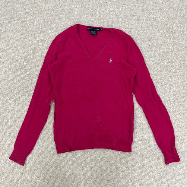 M 폴로랄프로렌 메리노울 브이넥 니트 0123M