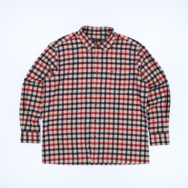 [110] 닥스 고급 겨울 포켓 체크 셔츠 남방 3824