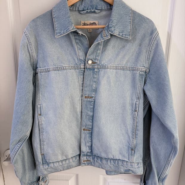 스투시 연청 트러커 자켓