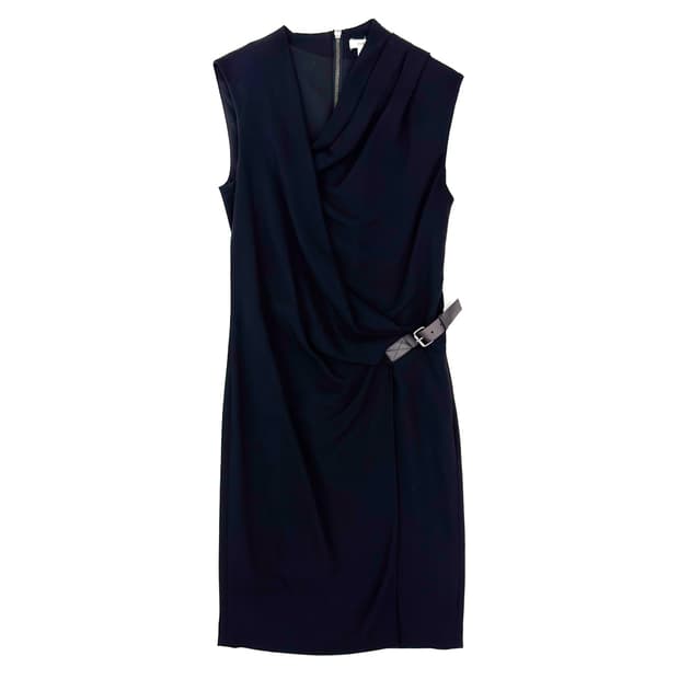 Helmut Lang Draped Sleeveless Dress/ 0