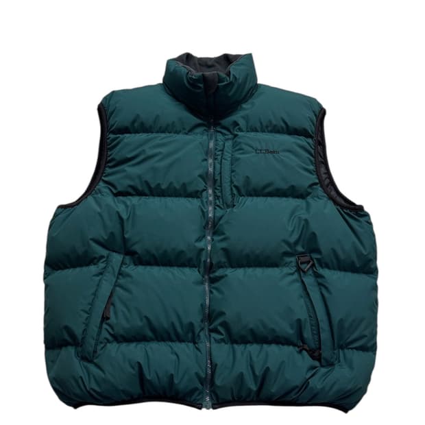 00s 엘엘빈 아웃도어 립스탑 구스다운 베스트