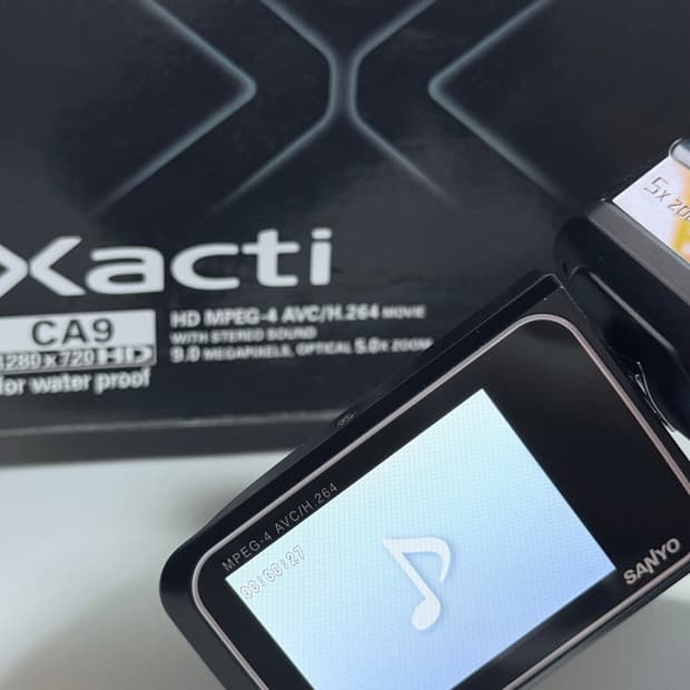 박스셋 ! 산요 작티 xacti ca9 디지털 빈티지 캠코더 