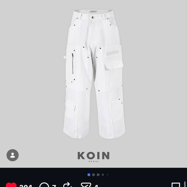NOS COULEURS KOIN RIVET CARPENTER PANTS