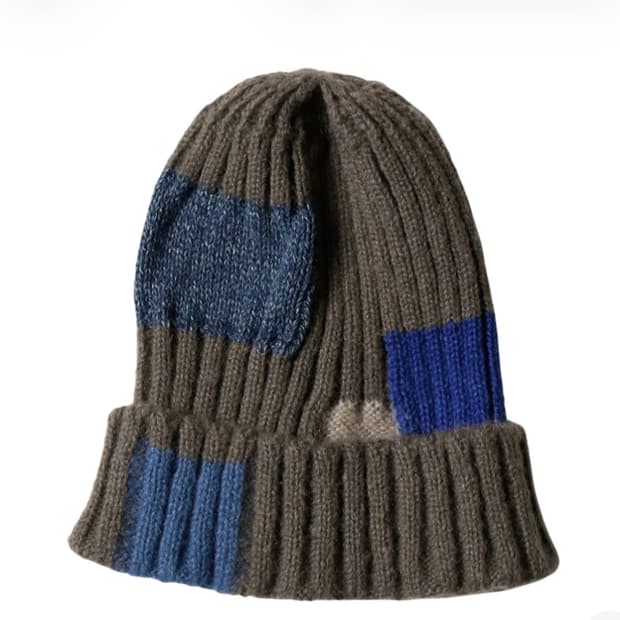 구해요) 캐피탈 5G 울 츠기하기 니트 캡 그레이