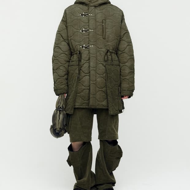 앤더슨벨 레이스업 피쉬테일 파카 awa638m(KHAKI)