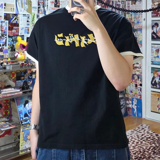 JPN 레터링 링거 반팔