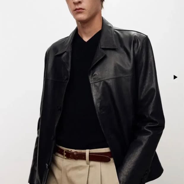 토니웩 25fw 레더 블레이져