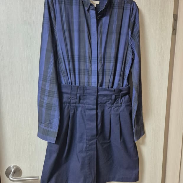 (정품) 버버리 셔츠원피스 배색라인 원피스 6 (40)