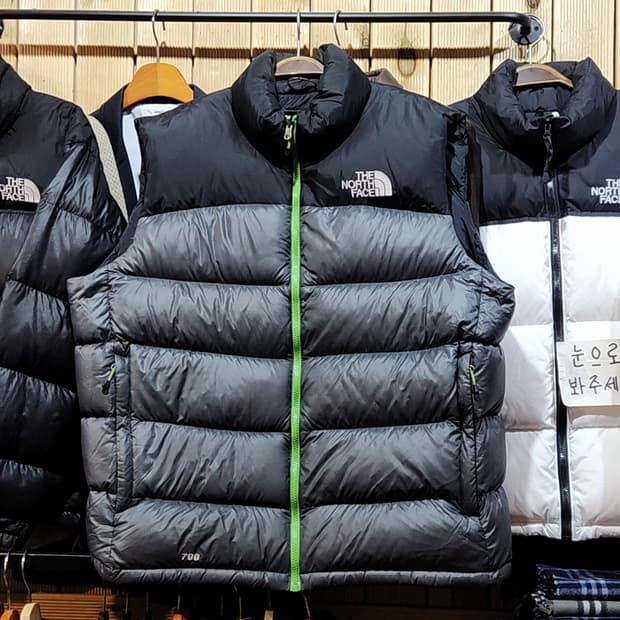 (110) 노스페이스 눕시 패딩조끼 빅사이즈 거위털 700 구스다운 자켓