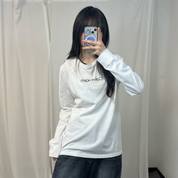 Calvin Klein white long sleeve