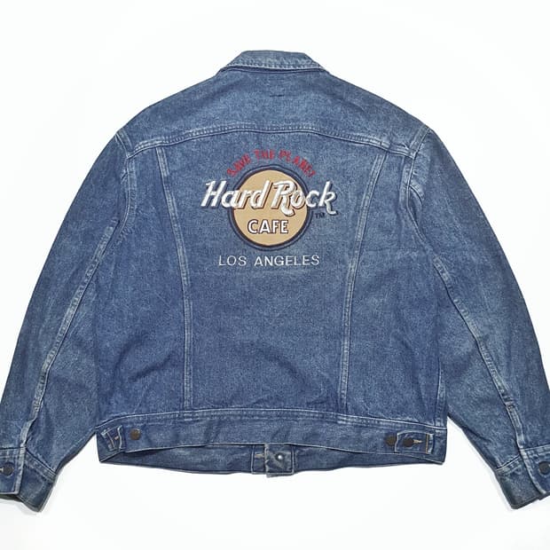 lee 80~90s 하드락카페 데님 트러커 (110) 46R