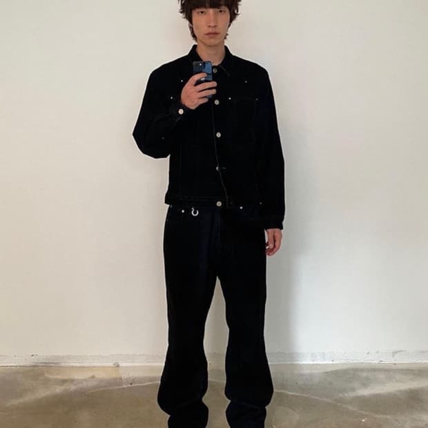 서피스에디션 / 블랙 벨벳 데님 셋업 / M,L