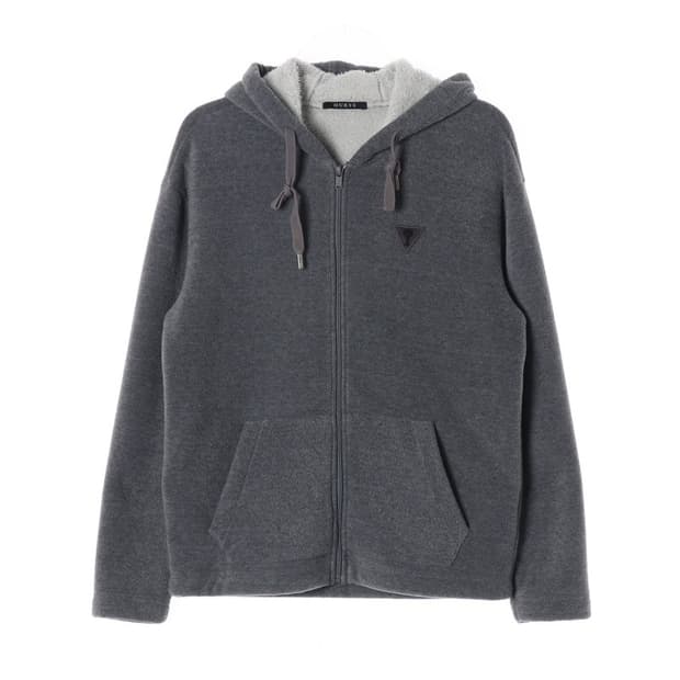 GUESS 퍼안감 후드 집업  M