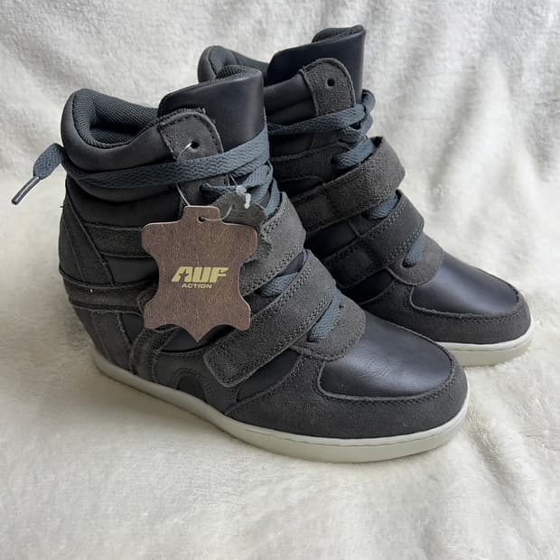 [230]  AUF ACTION 하이탑 웨지힐 스니커즈 || 아쉬ST