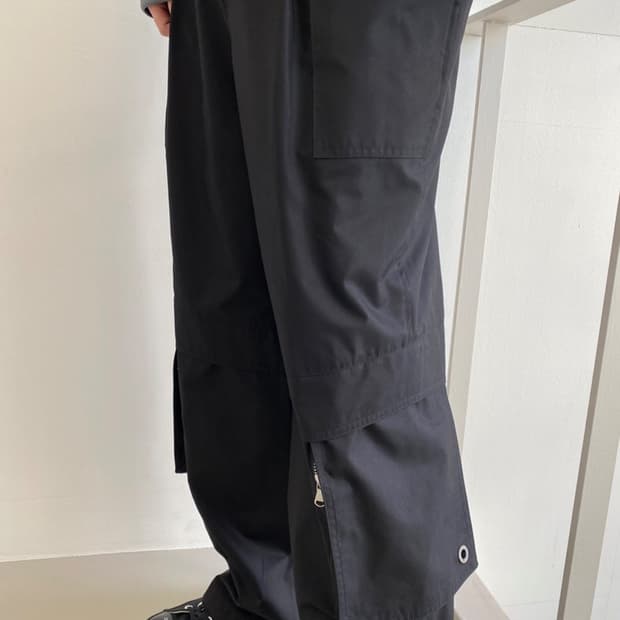 (50) 21ss 우영미 카고 트랙 팬츠 블랙