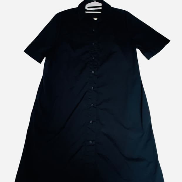 코스 미니멀 셔츠 롱원피스 | COS / 네이비 / 38size