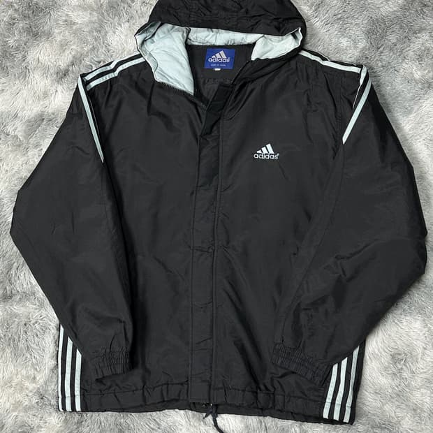 아디다스 올드스쿨 우븐 누빔 점퍼 XL