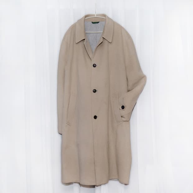 신품급) 라코스테 핸드메이드 싱글 울펠트 오버코트 (105+)