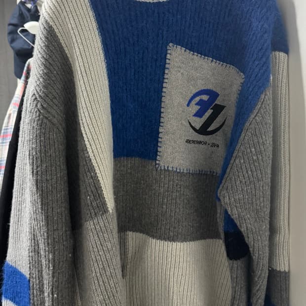 아더에러 X 자라 패치워크 니트